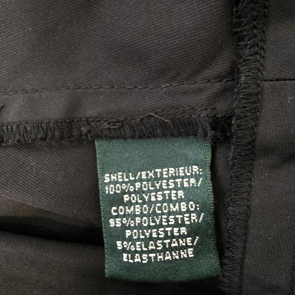 Lauren Ralph Lauren Dress Womens 12 Black Fit & Flare Sleeveless Tie Waist Bow - Picture 9 of 11